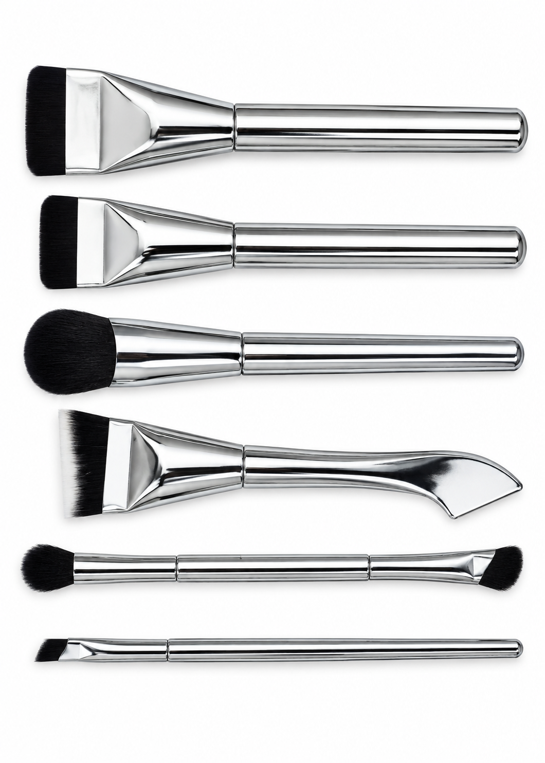 6-Piece Liquid Chrome Metallic Sculpting Brush Set